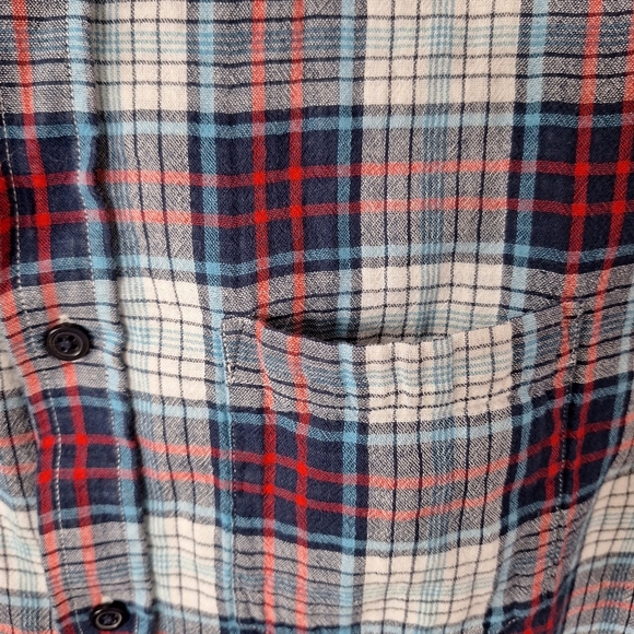 Banana Republic Men Sz M Standard Fit Cotton‎ Plaid Gingham Button Down Shirt - Picture 6 of 13